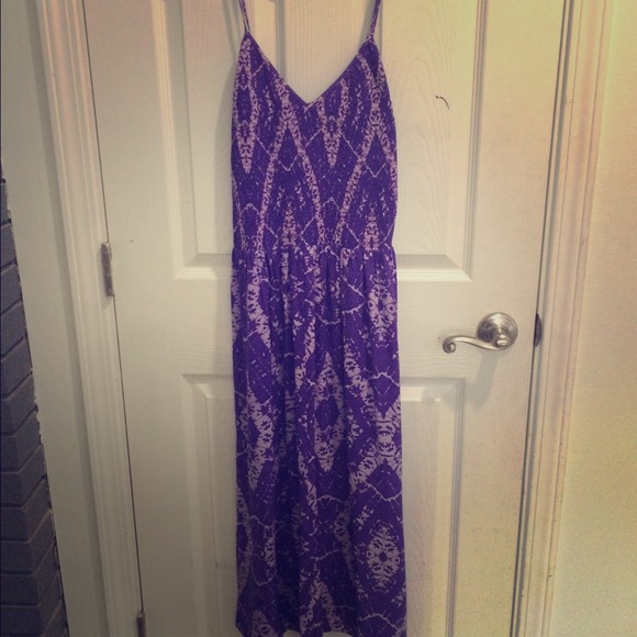 Tie-dye midi dress