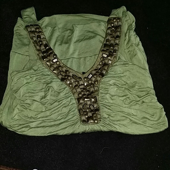 Army green shirt