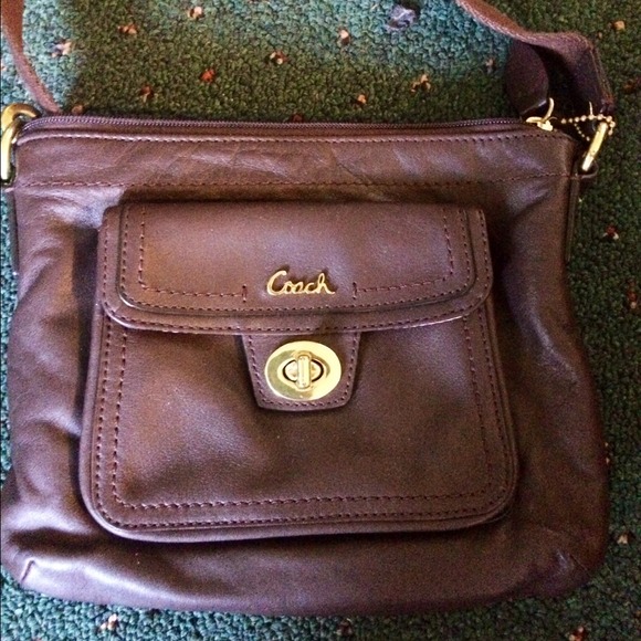 Coach Brown Leather Cross Body