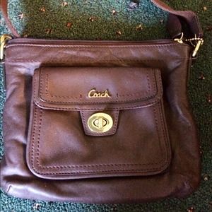 Coach Brown Leather Cross Body