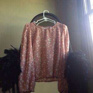 Blush pink blouse
