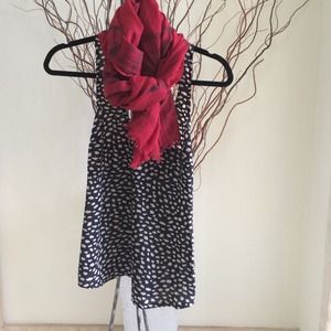 Joie Drew C Print Dot Silk Tank Top