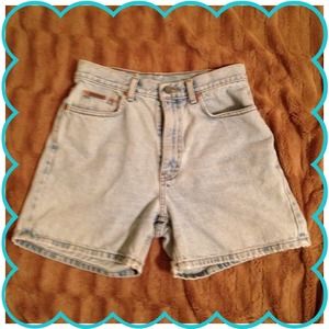 Calvin Klein Faded Denim Shorts - Size 8