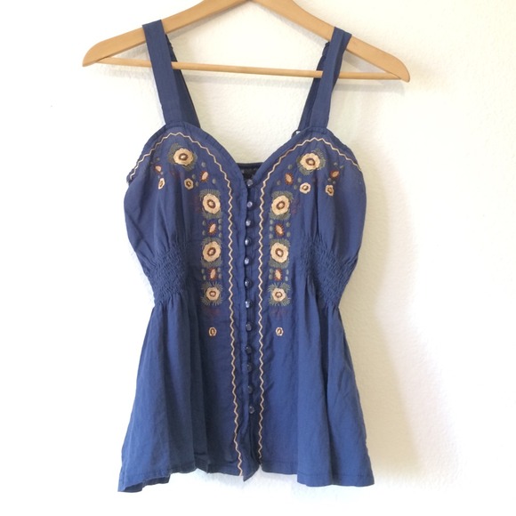 Button Up Tank Top