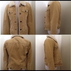 ABERCROMBIE & FITCH Corduroy lined jean jacket