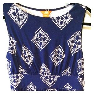 Joe Fresh size M navy/white dress. Knee length