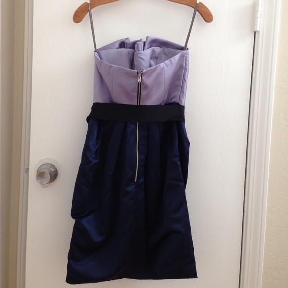 Vera Wang Short Draped Dress - Picture 4 of 8