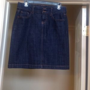 Denim pencil skirt