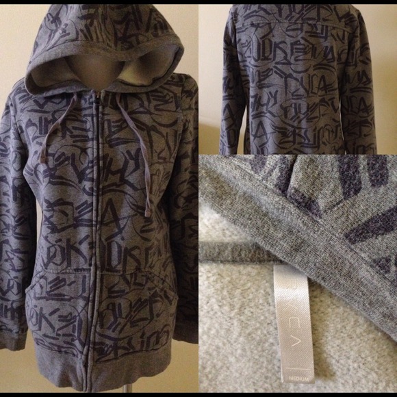 RVCA All Over Print Hooded Zip Up