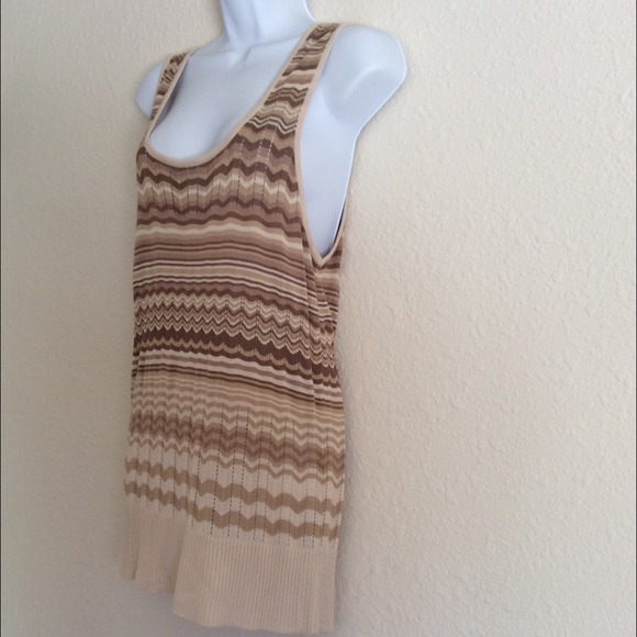 Verve Striped beige tones sweater - Picture 3 of 4