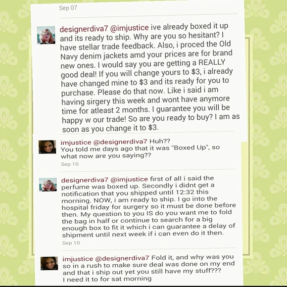 @designerdiva7 You said twice here that you had it