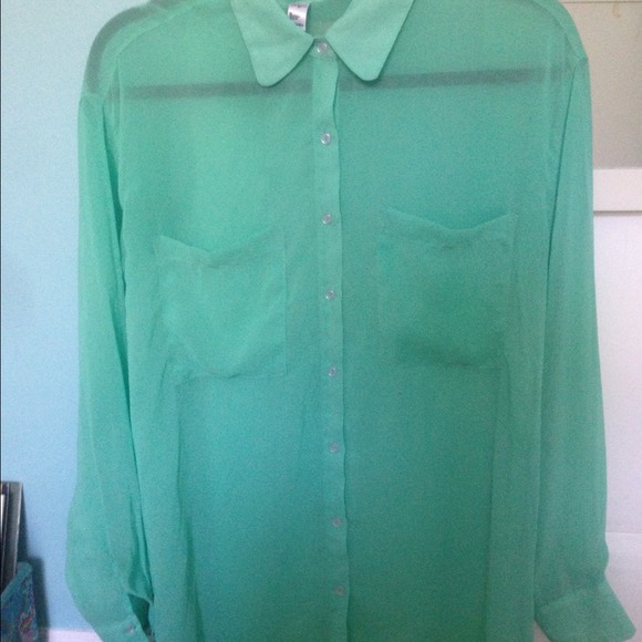 American Apparel Chiffon Blouse