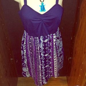 Short blue dress/shirt