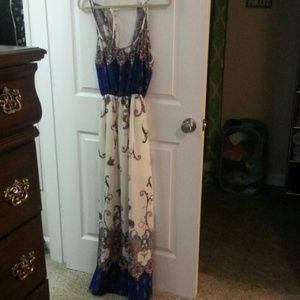 Printed maxi dress, worn once