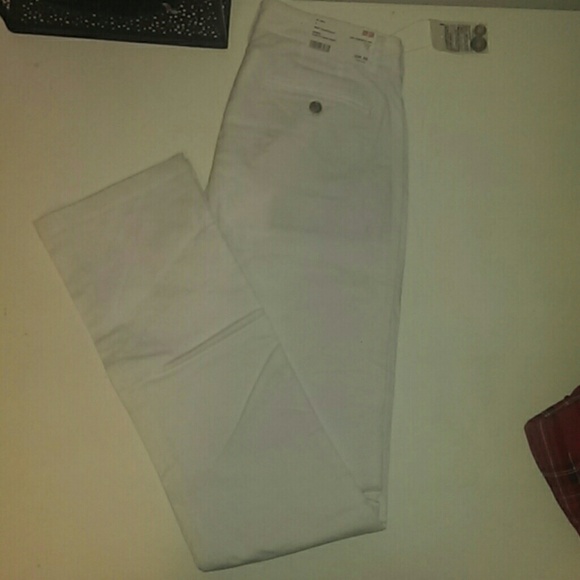 Nwt uniqlo white women slim fit Chinook pants - Picture 1 of 1