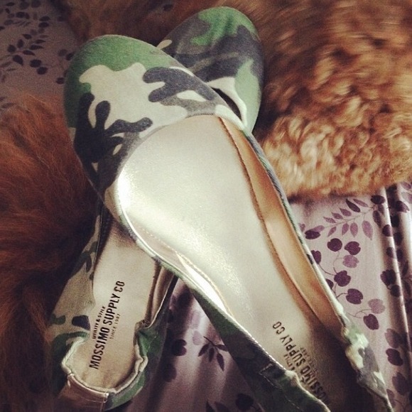 massimo  Shoes - Camo ballet flats