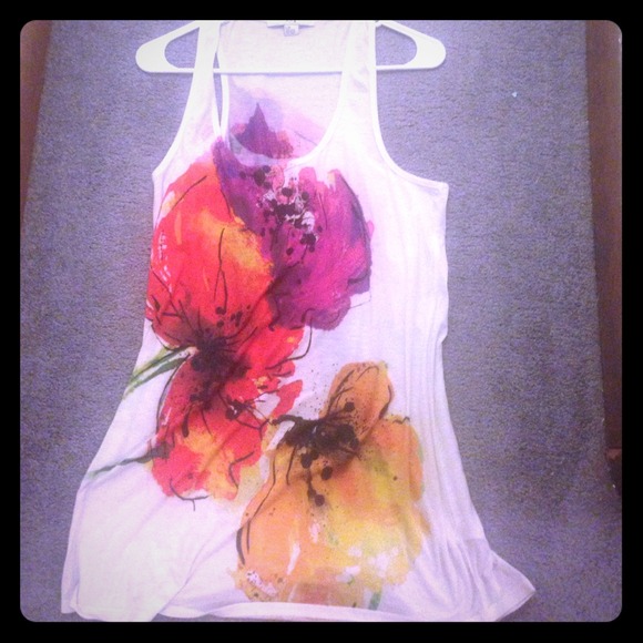 Long floral tank