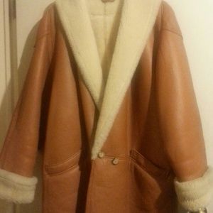 Genuine 3/4 length Shearling Coat