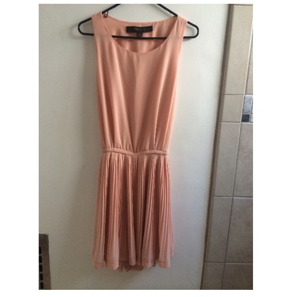 Pale-Salmon Cut-out Dress