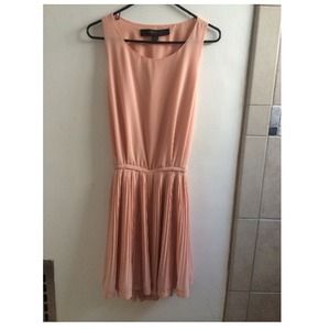 Pale-Salmon Cut-out Dress