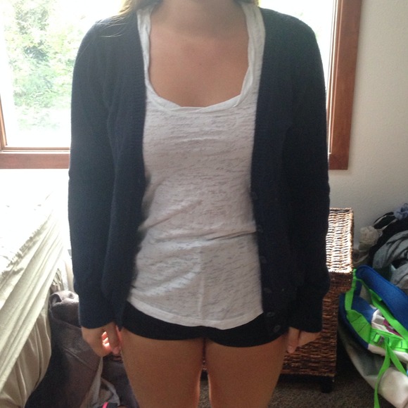 Navy forever 21 cardigan