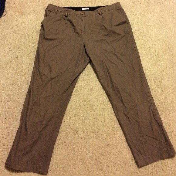 Brown dress slacks