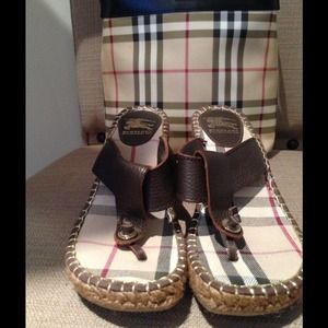 Burberry sandals size 37 (us 6.5) like new