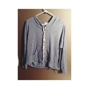 Brandy Melville inspired hoodie top w hood