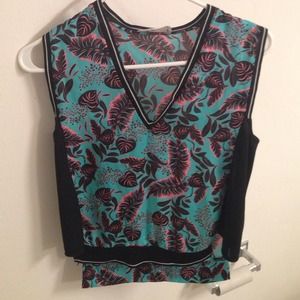 Zara floral crop top