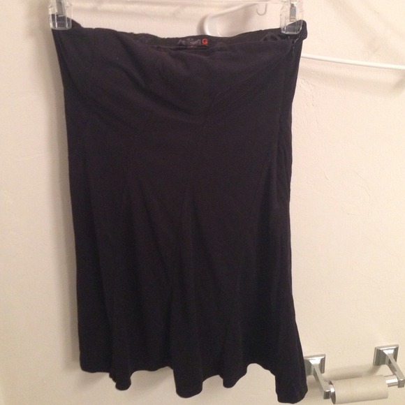 G by guess strapless cocktail suede dress