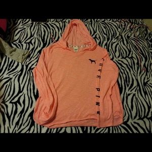 ★★TRADED! ★★Vs pink oversized light weight hoodie