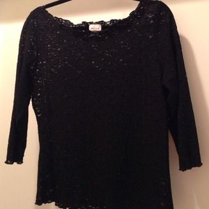 Black Lace Top. Super sexy stretch lace.