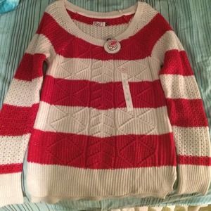 Shimmery striped sweater