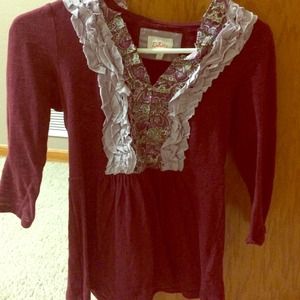 Anthropologie 3/4 sleeve top