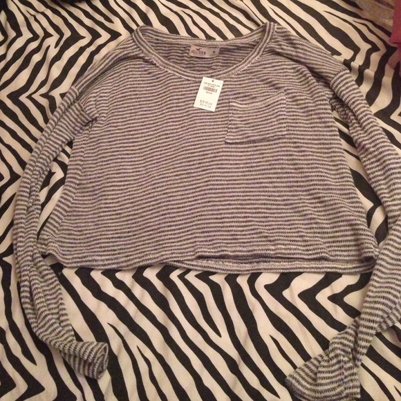 Hollister sweater crop top