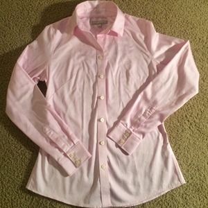 Sale$Pink Banana Republic Non-Iron Fitted ButtonUp