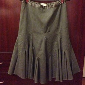 Anthropologie Dark Green Skirt