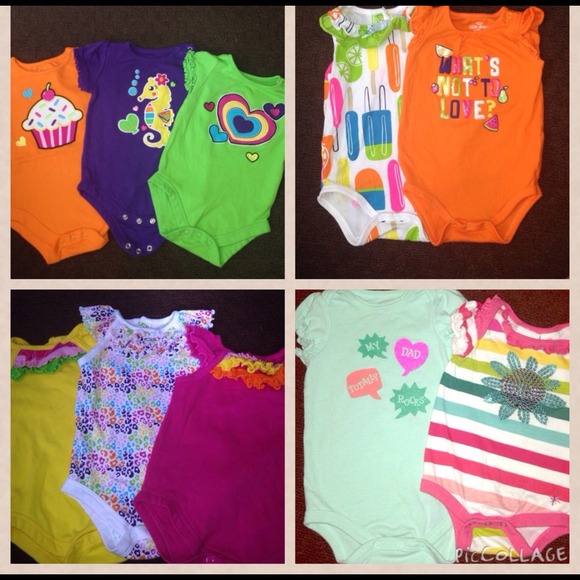 10 Baby girl onsies