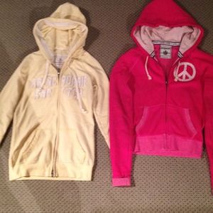 Victoria's Secret jacket.Abercrombie&Fitch jacket.