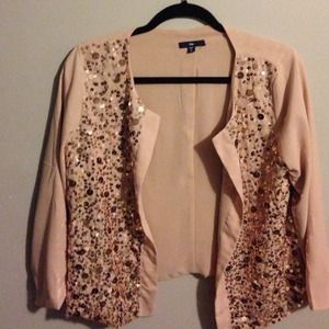 ✨HP Reduced✨🎉🎊🎉Salmon sequin blazer✨✨🎉🎊🎉✨