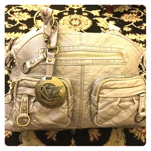Brand New Lilac Kathy Van Zeeland soft leather bag