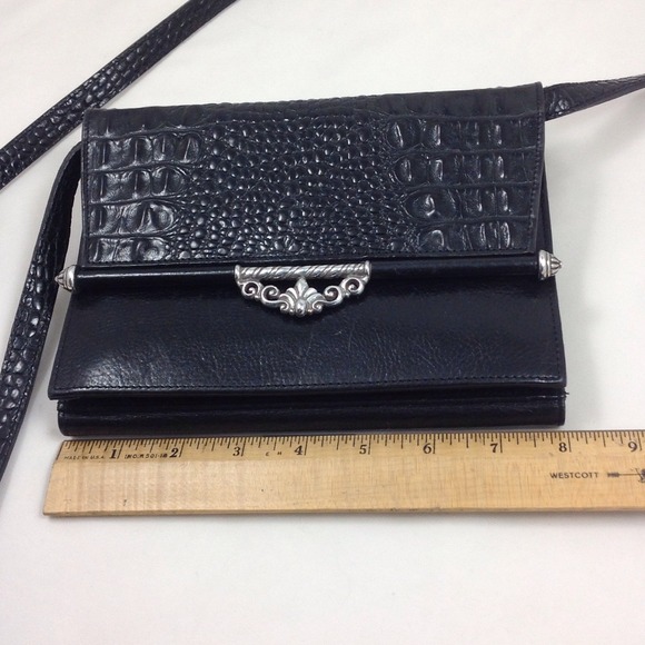 Brighton Handbags - Brighton leather croc cross body purse