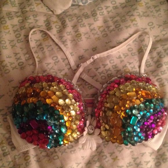LED Rainbow Daisy Rave Bra & LED Rainbow Tutu - Picture 2 of 3