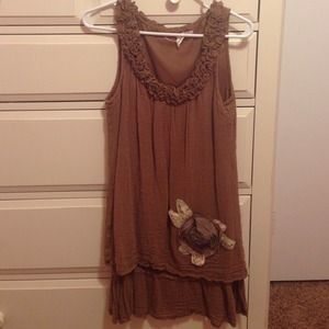 Brown tank dress