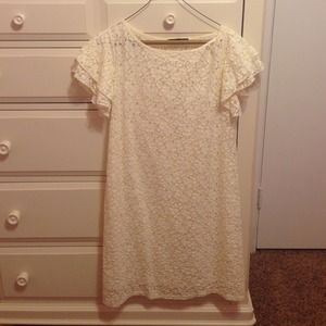 Cream lace dress