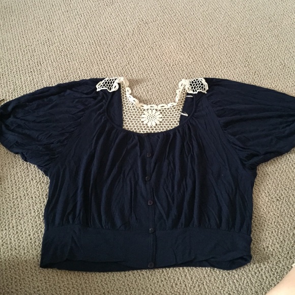 Navy blue blouse