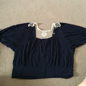 Navy blue blouse
