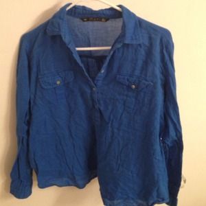 Lowest! Zara blue shirt