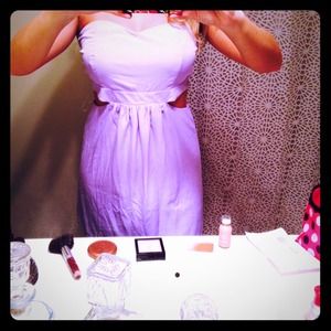 Honey Punch strapless cutout dress