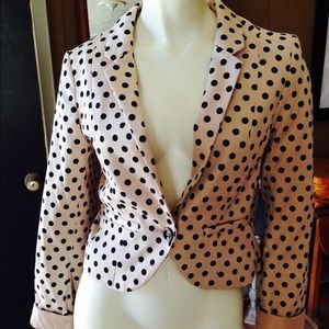 H&m polka dot blazer